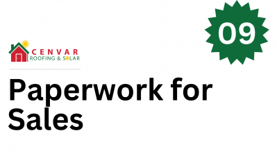 9. Paperwork for Sales
