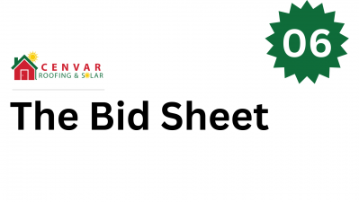 6. The Bid Sheet